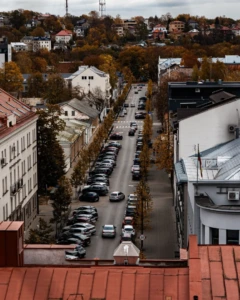 Kaunas street from above
